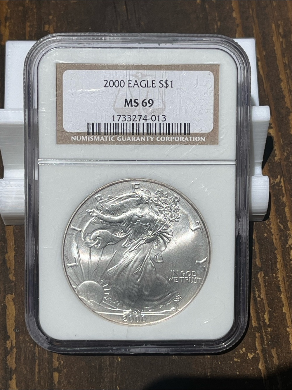 2000 American Silver Eagle NGC MS69 Certified one oz silver!
